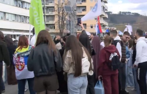 U Novom Pazaru protest studenata u blokadi: Izneli šest zahteva