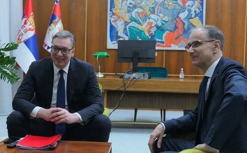 Vučić: "Prvi sastanak sa mandatarom Đurom Macutom" (FOTO)