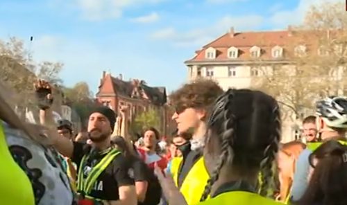 Studenti koji biciklima idu u Strazbur stigli u Štutgart
