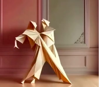 Origami balet: Spoj umetnosti i oblikovanja papira (VIDEO)