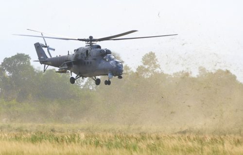 Protivoklopna helikopterska eskadrila realizuje obuku za podršku kopnenim i specijalnim snagama (FOTO)