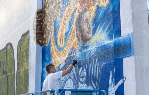 Mural u Beogradu, posvećen novom Marvelovom hitu: Fantastična četvorka od danas u našim bioskopima (FOTO)