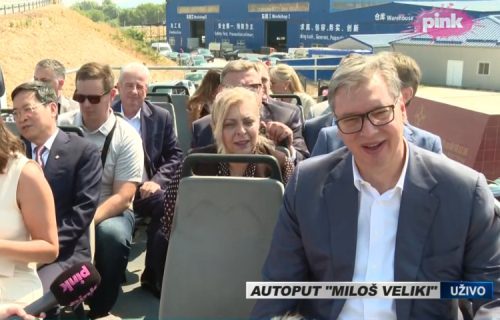 Upriličena lepa ceremonija: Vučić na otvaranju deonice auto-puta “Miloš Veliki” od Preljine do Požege