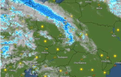 Nakon tropskog dana, pred nama je i vrela noć, a hladni front stiže u ove delove Srbije