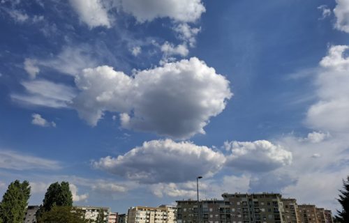 Danas toplije, ali uz košavu: Slaba kiša uveče, a evo kada stiže zahlađenje