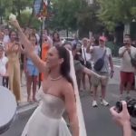 Mlada iz Srbije oduševila Solun i ceo internet: Zaigrala u venčanici nasred ulice, saobraćaj stao (VIDEO)