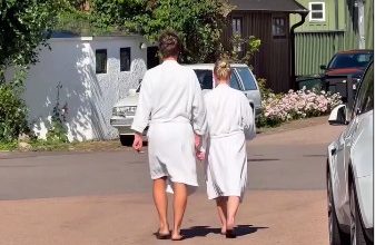 U bademantilima po gradu: Nije ekscentričnost, već način života (VIDEO)