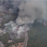 Stravične razmere požara u Buljaricama: Snimak iz vazduha pokazuje Crnu Goru okovanu dimom (VIDEO)