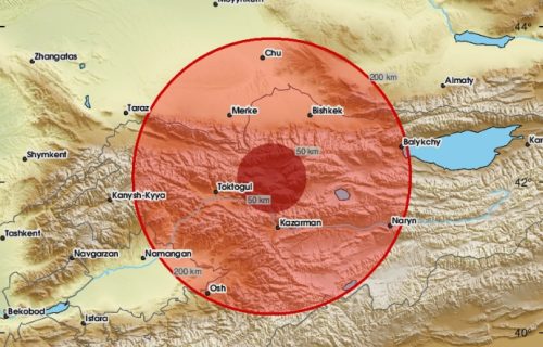 Snažan zemljotres od 5,5 stepeni pogodio Kirgistan