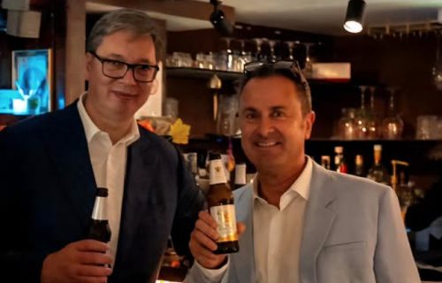 "Pivo nam je, za razliku od razgovora, bolje išlo": Vučić sa ministrom iz Luksemburga u Njujorku (FOTO)
