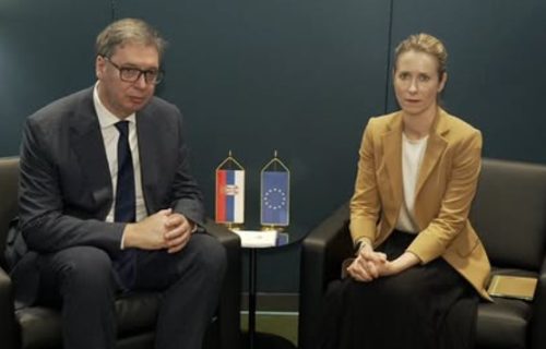 Vučić sa Kajom Kalas: "Potvrdio sam jasnu opredeljenost Srbije ka evropskom putu" (FOTO)