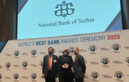 Jorgovanki Tabaković uručena nagrada časopisa "Global Finance" za najbolje svetske guvernere u 2025. godini