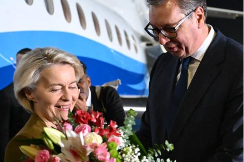 Vučić dočekao Ursulu fon der Lajen: "Svaka njena poseta ima poseban značaj za Srbiju" (FOTO)