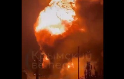 Ukrajinci gađali najveći ruski naftni terminal, Krim u plamenu (VIDEO)