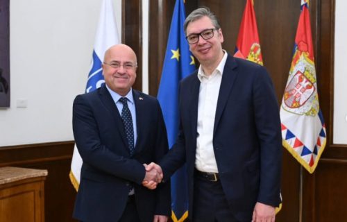 "Ozbiljno i odgovorno pristupamo sprovođenju preporuka": Vučić se sastao sa šefom OEBS-a u Srbiji