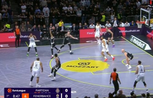 Navijači Fenera na meču sa Partizanom podigli skandalozan transparent (FOTO)