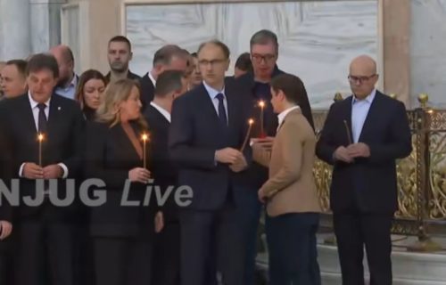 Održan parastos u Hramu Svetog Save: Služio ga patrijarh Porfirije, prisustvovao predsednik Vučić