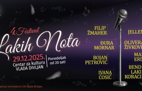 4. Festival lakih nota: "Pozivamo vas da zajedno zatvorimo godinu uz muziku koja traje"
