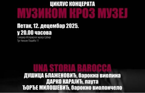 "Una storia barocca": Koncert se održava u Istorijskom muzeju Srbije, na programu dela baroknih kompozitora