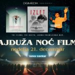 Najduža noć filma 21. decembra: Tri snažna, autorska, potpuno različita srpska filma će biti prikazana u jednoj večeri u najvećoj sali u zemlji