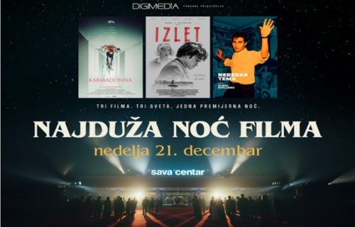 Najduža noć filma 21. decembra: Tri snažna, autorska, potpuno različita srpska filma će biti prikazana u jednoj večeri u najvećoj sali u zemlji