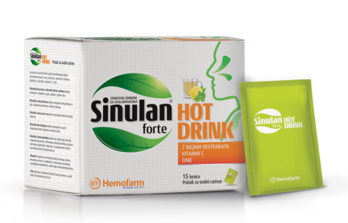 Prirodno olakšanje za disajne puteve i jačanje imuniteta: Sinulan Forte Hot Drink i Sinulan Forte  Junior
