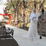 "Staza ljubavi" duga 29 metara za mladence ispred Opštine Novi Beograd