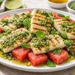 Grilovani halumi sa lubenicom i pestom od nane: Savršen lagani slano-slatki obrok (RECEPT)