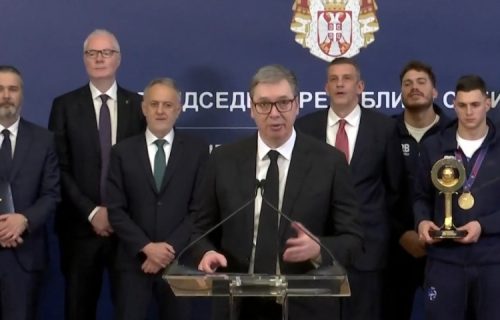 Vučić primio zlatne vaterpoliste: "Hvala vam za radost, hvala za ljubav prema Srbiji! Verujemo u vas"