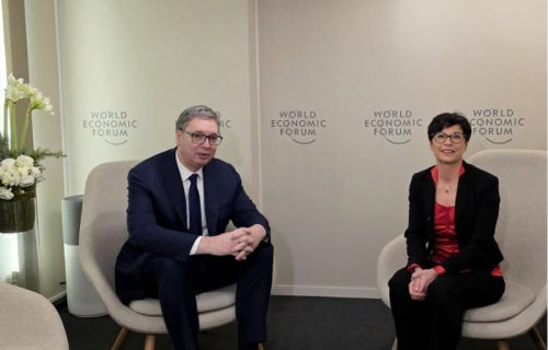 Vučić nakon sastanka sa Martom Kos u Davosu: U vremenu podela za Srbiju je važno da sačuva duh dijaloga