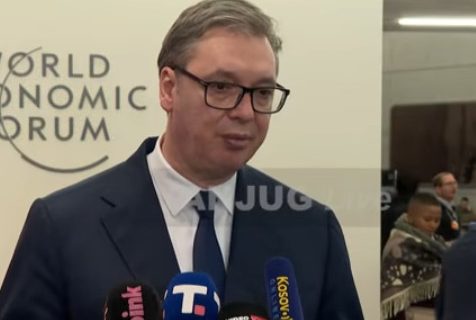 Vučić iz Davosa: "Veliki deo građana Srbije se iracionalno raduje Trampovim rečima o Grenlandu"