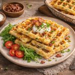 Slani vafli sa sirom, mladim lukom i hrskavom slaninom, gotovi za samo 15 minuta (RECEPT)
