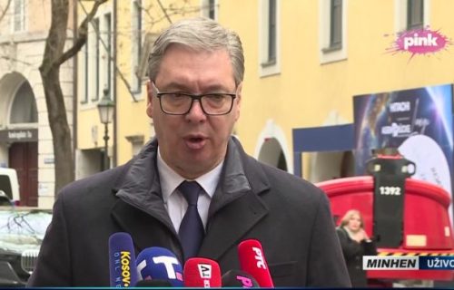 Predsednik Vučić iz Minhena o savezu Zagreba, Tirane i Prištine: "Neće nas iznenaditi kao što su Hrvati i Bošnjaci" (FOTO)