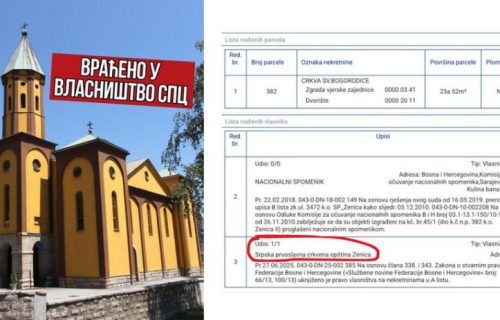 Gujon pozdravio vraćanje crkve u Zenici SPC, ali podseća na kršenje imovinskih prava Srba u FBiH