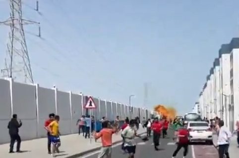 Jeziv snimak iz Katara: Presretnuta raketa pada na ulicu, ljudi u panici beže pred eksplozijom