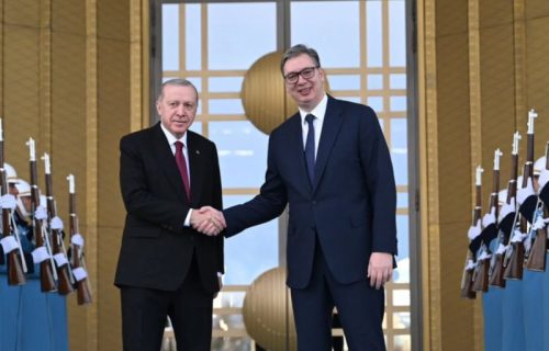 Počeo važan sastanak u Ankari: Vučića dočekao Erdogan u Predsedničkoj palati
