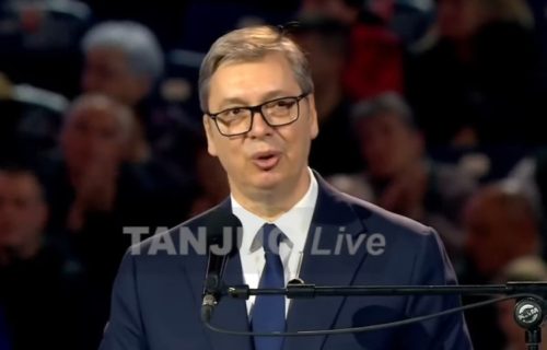Održan miting SNS u Areni, Vučić: "Hvala vam što ste sačuvali Srbiju, Srbija vam to neće zaboraviti"