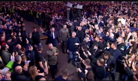 Vučić objavio snimak iz Beogradske arene: "Menjaćemo stvari ujedinjeni i zajedno! Hvala, Srbijo!"