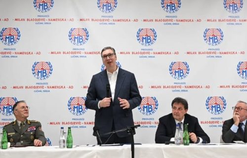 Vučić posetio fabriku MB Namenska u Lučanima: "Naše je da čuvamo mir, ovo je za nas ključna fabrika"