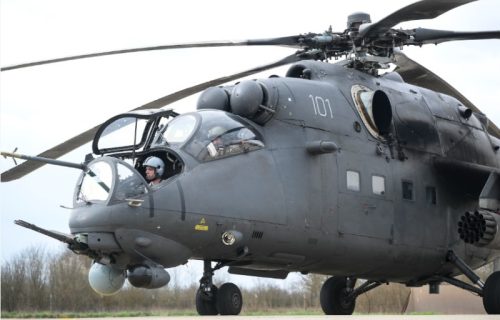 Borbena obuka pilota helikoptera Vojske Srbije