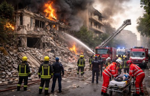 Eksplozija u Rimu sravnila zgradu: Dvoje teško povređeno, 70 ljudi na ulici