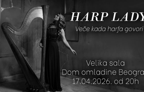 Magija harfe uživo: Koncert harfistkinje Sofije Sibinović - Harp Lady u Domu omladine (VIDEO)