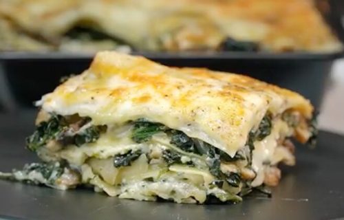 Lazanje sa pečurkama i spanaćem: Kremaste i punog ukusa (RECEPT+VIDEO)