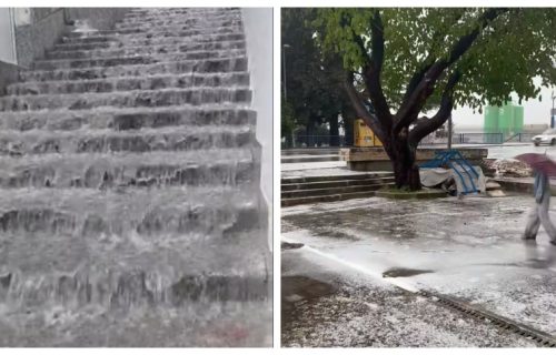Tuče grad i veje sneg, teku reke ulicama: Nestvarni prizori iz Hrvatske (VIDEO)