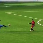 Urnebes: Lik `ladno krenuo da slavi gol koji je dao, ali zamalo (VIDEO)