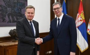 Vučić sa Sorensenom: “Posebno sam ukazao na izazove sa kojima se suočavamo kada je reč o položaju srpskog naroda na Kosovu i Metohiji”