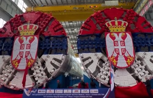 Ministar Mali objavio impresivan snimak: Kinezi izgradili ogromne "krtice" za metro u Beogradu