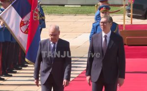 Vučić dočekao Parmelana ispred Palate Srbija: Švajcarski predsednik započeo posetu Srbiji