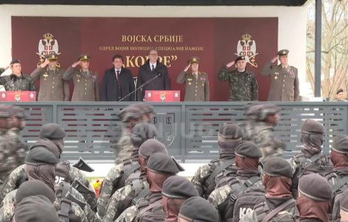 Vučić na proslavi Dana jedinice Kobre: "Počastovan sam što danas mogu da vas vidim ponovo ovde"