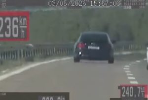 Grk jurio preko 230 kilometara na sat: Isključen iz saobraćaja kod Bujanovca (VIDEO)